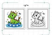 Dragons Coloring Book KDP, an Animal Illustration by Ink Gallery (Thumbnail 9 of 9)