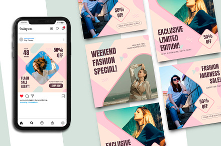 Fashion Sale Instagram Post Template, a Branding & Logo Template by Artnivora.Std