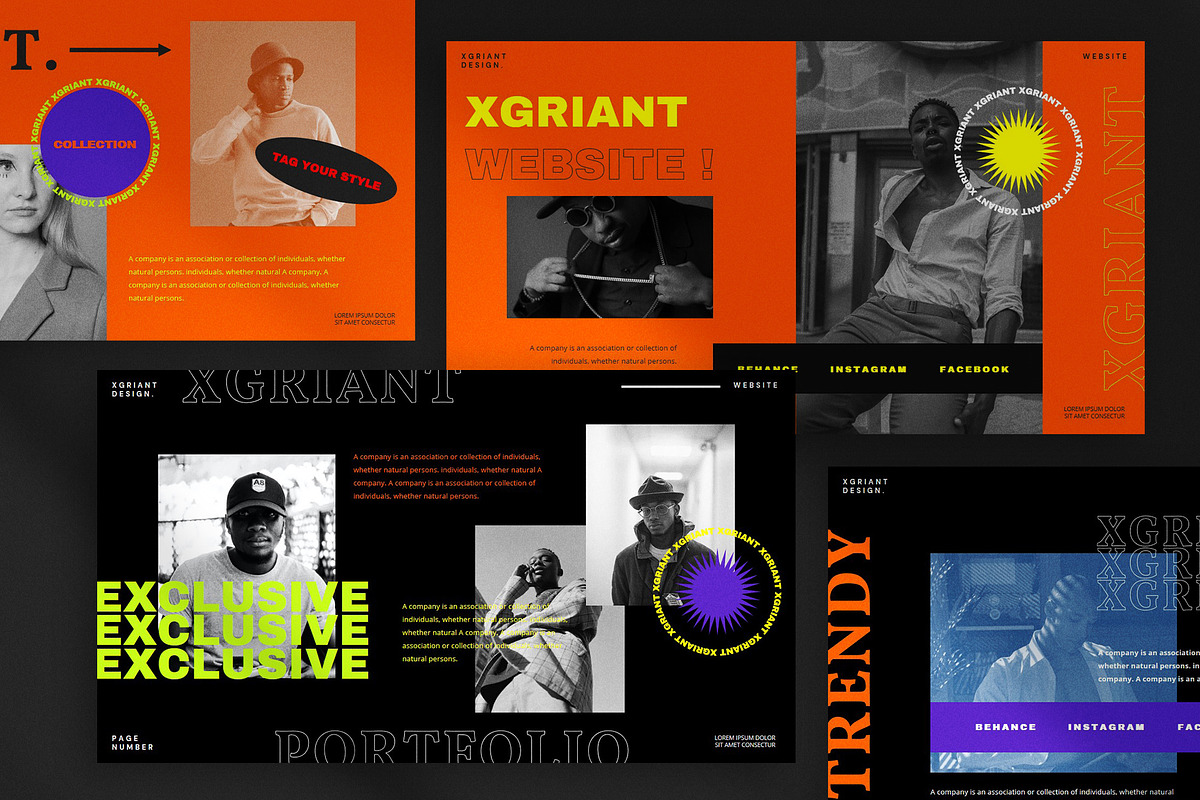 Xgriant Presentation Template preview 2