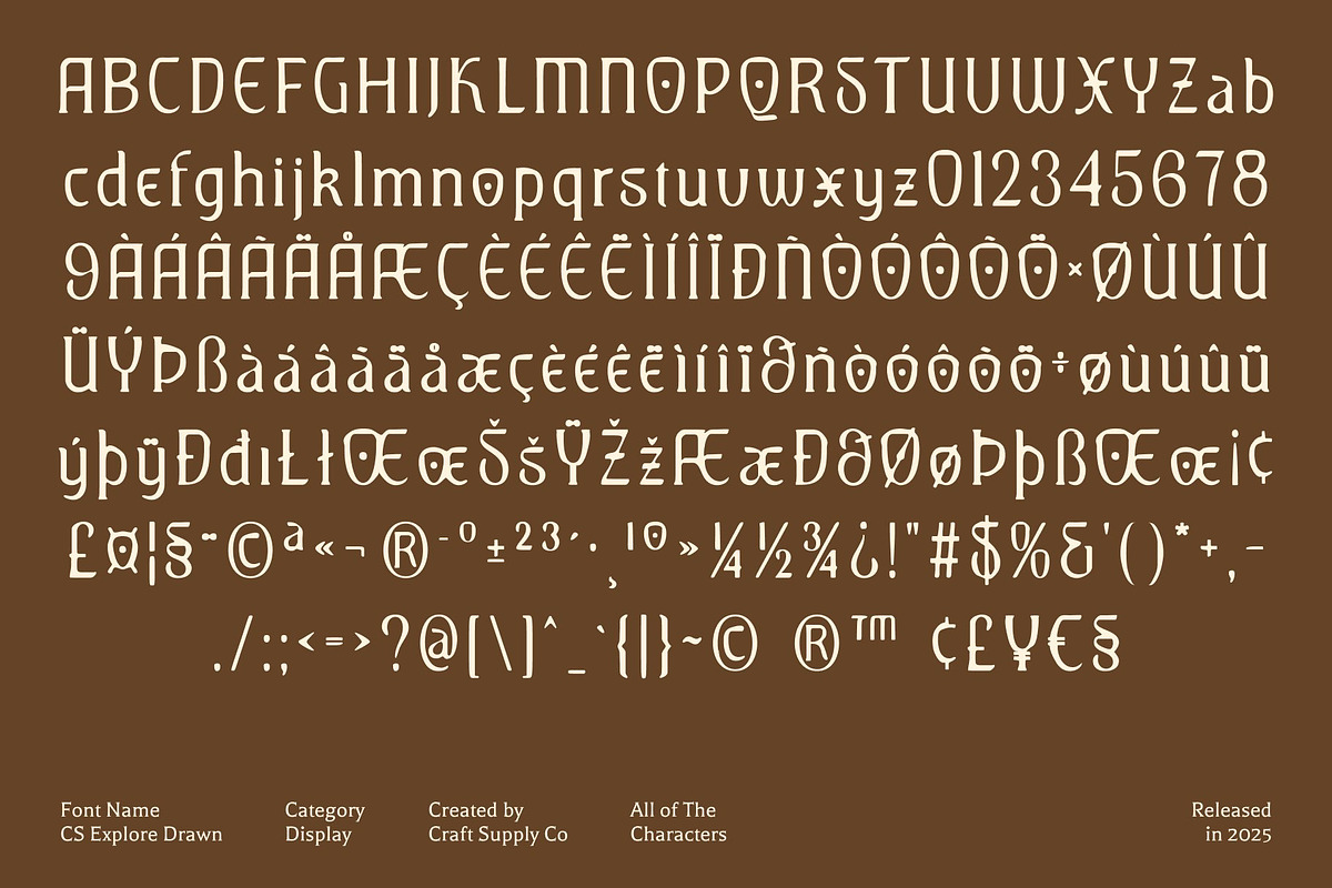 CS Explore Drawn, a Serif Font by Craft Supply Co. (Photo 8 of 8)