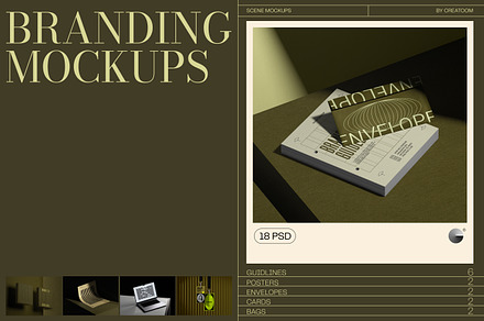 Corporate branding mockups, a Product Mockup by Creatoom