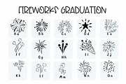 Fireworks Graduation| Symbols Fonts, a Symbol Font by Sirinart (Thumbnail 4 of 12)