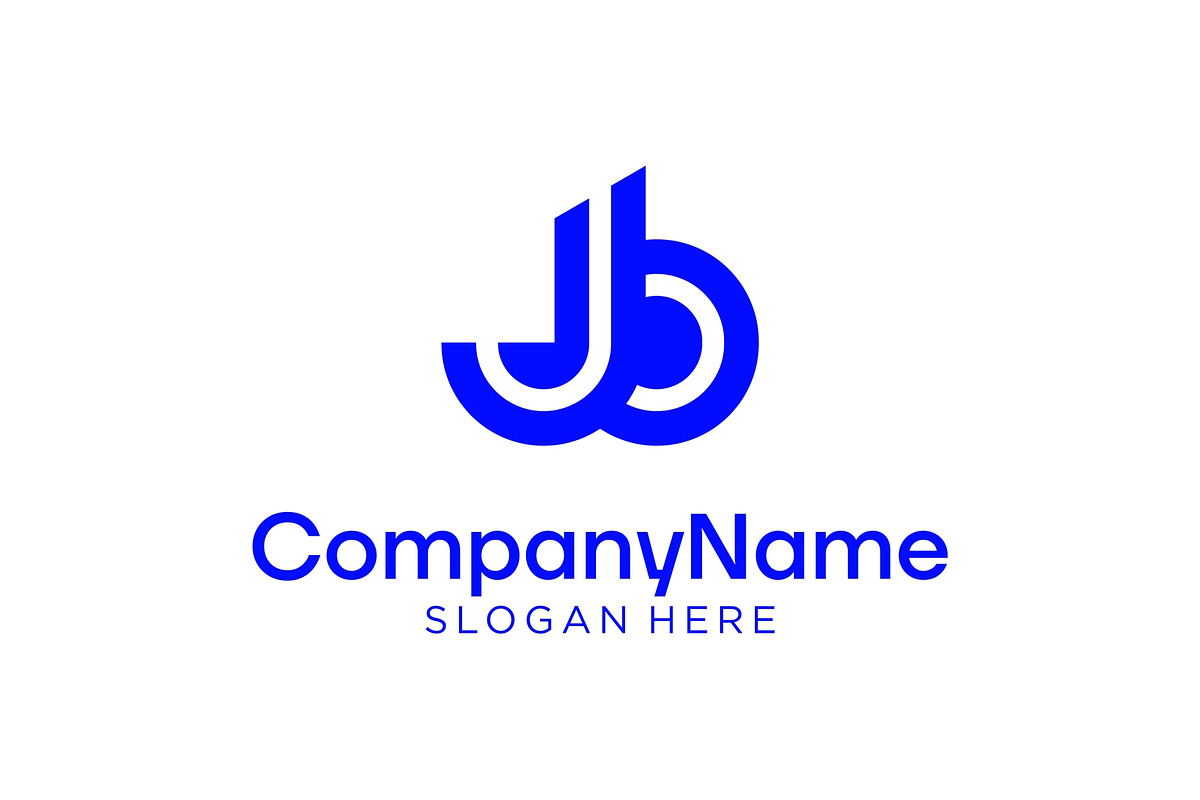 Letter JB Blue Modern Logo, a Branding & Logo Template by ika trisiana (Photo 1 of 2)