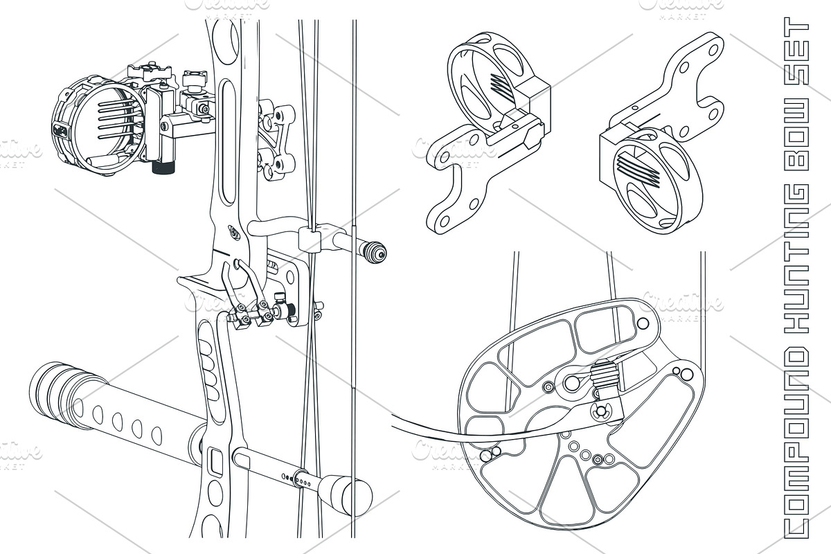 Compound Hunting Bow Set, a Sport Illustration by Blacklight (Photo 8 of 8)