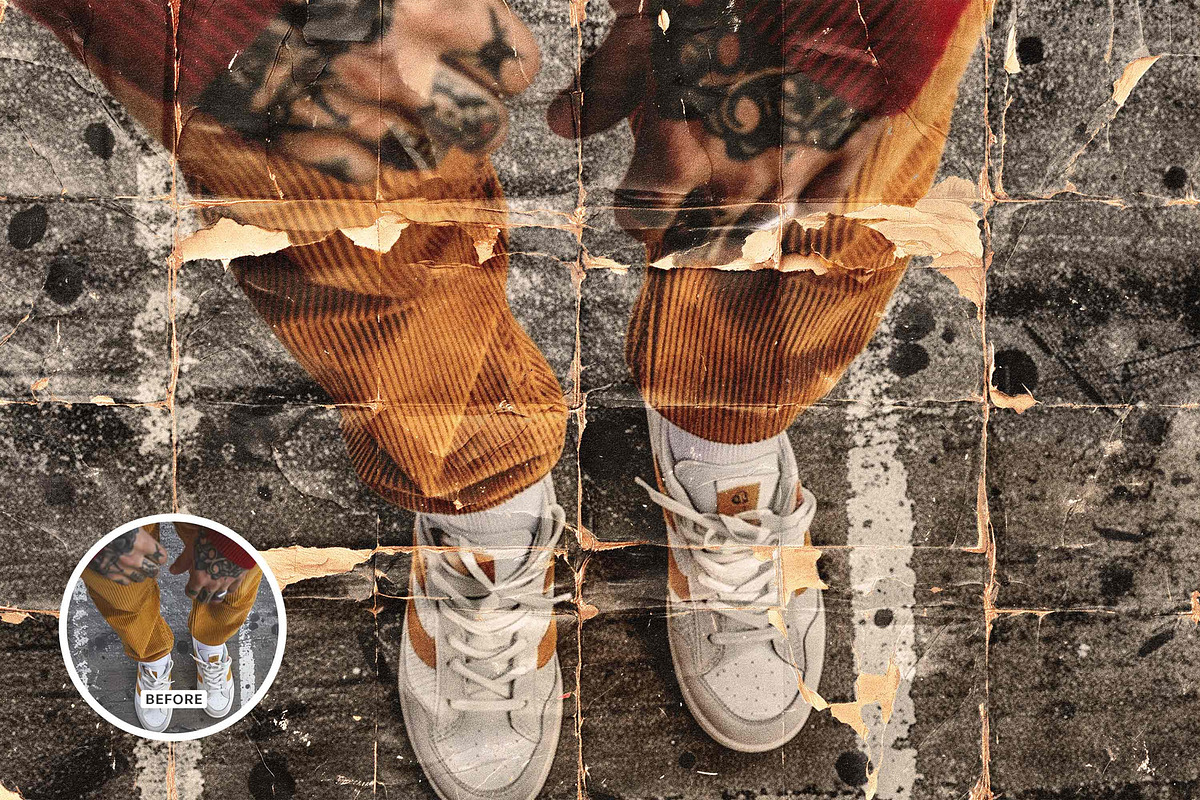 Worn Poster Effect, a Layer Style Add-On by Design Squad (Photo 4 of 4)