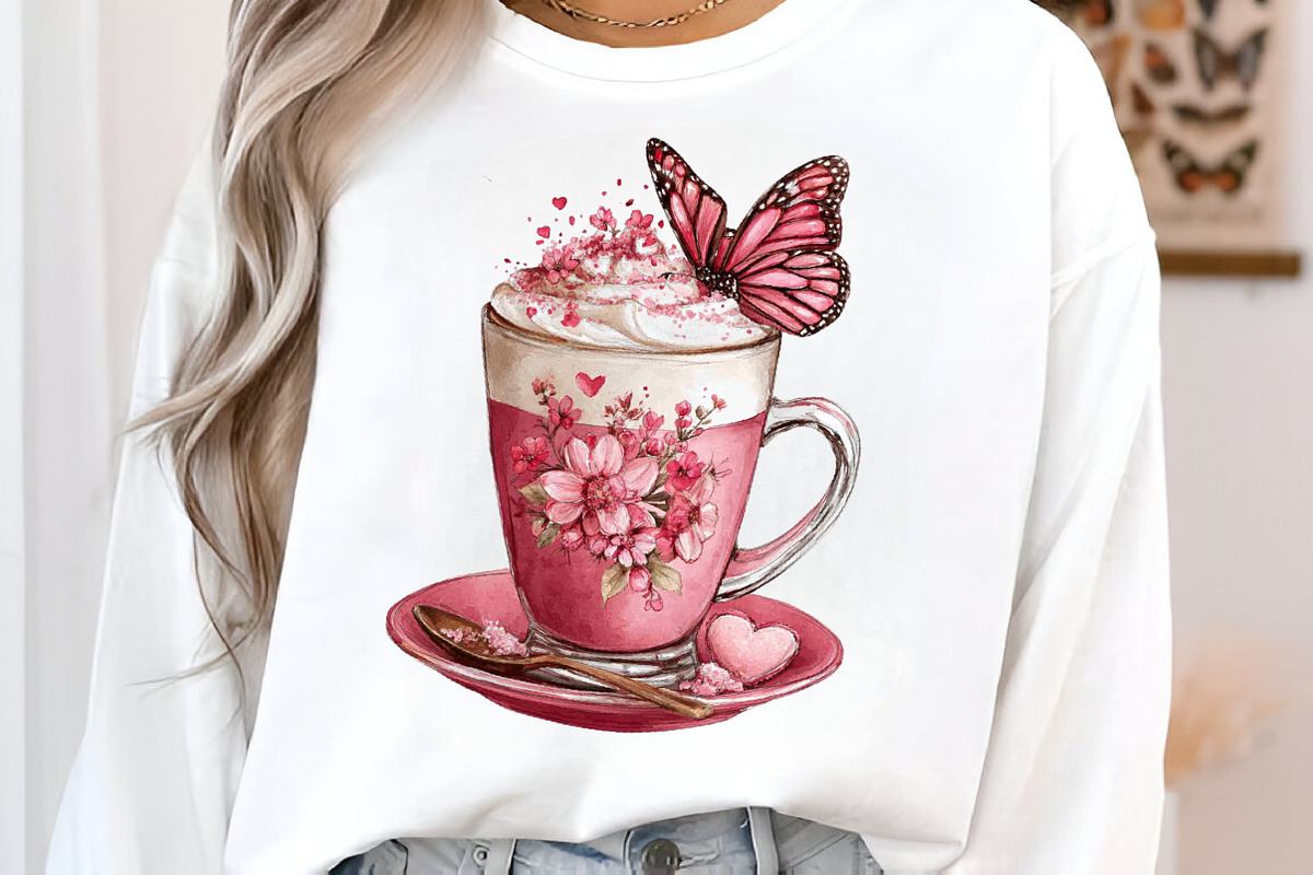 Valentines Day Coffee Cup Clipart, an Illustration by SinaCreation (Photo 9 of 11)