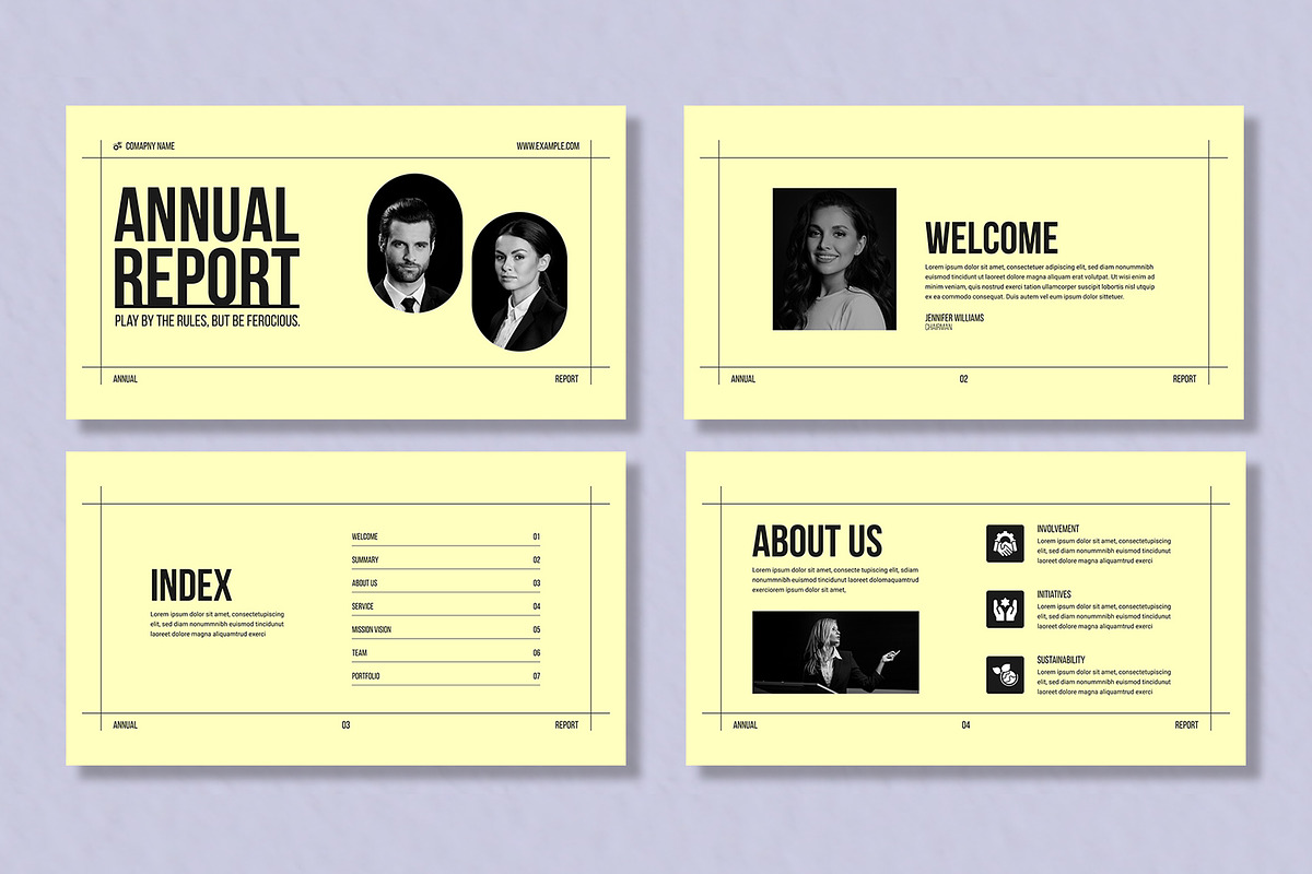 Annual Report Presentation, a Presentation Template by Mighty-Slide (Photo 2 of 6)