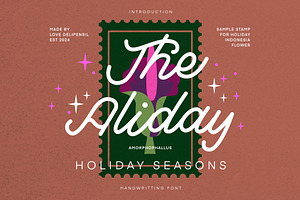 Aliday - Holiday Handwriting Type