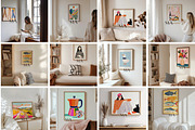 Mega Interior Frame Mockup Pack, a Household Mockup by Mockup Art Atelier (Thumbnail 17 of 60)