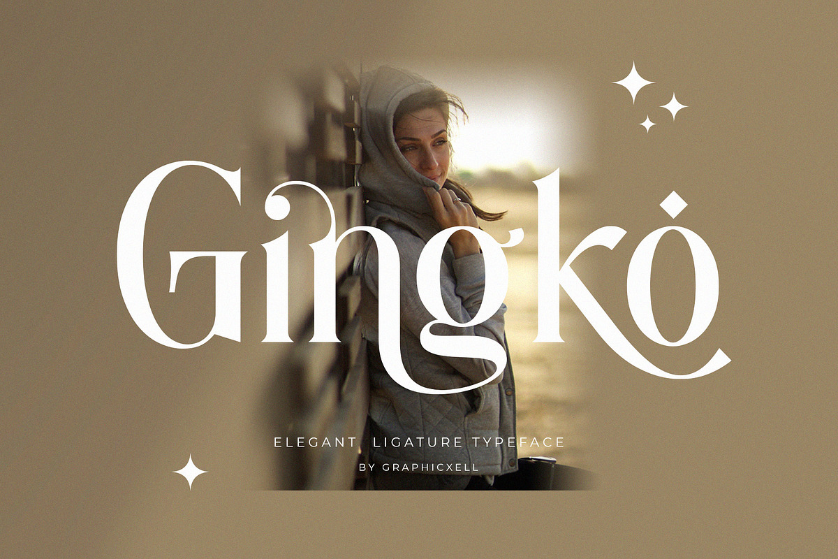 Gingko Ligature Typeface, a Serif Font by Graphicxell (Photo 1 of 11)