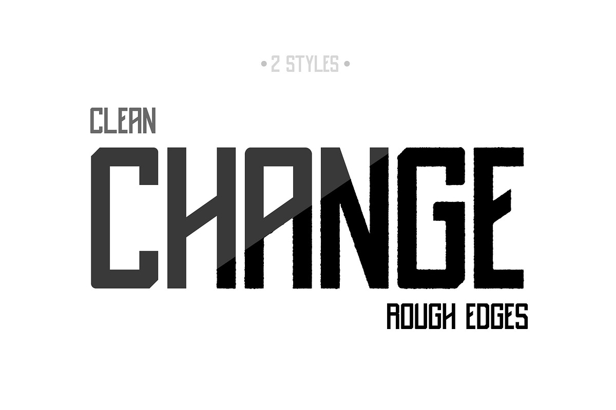 Destrukt - Sans Serif Font- 2 Styles preview 5