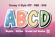 Dreamy OTF PNG SVG, a Sans Serif Font by DREAMs Soul G. (Thumbnail 1 of 5)