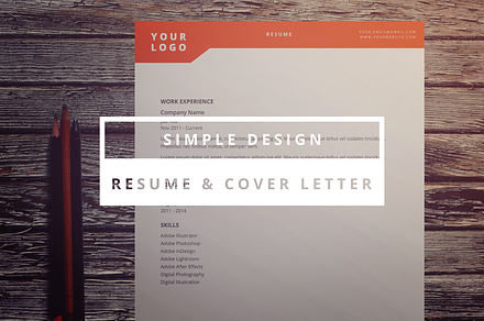 Simple Design Resume & Cover Letter