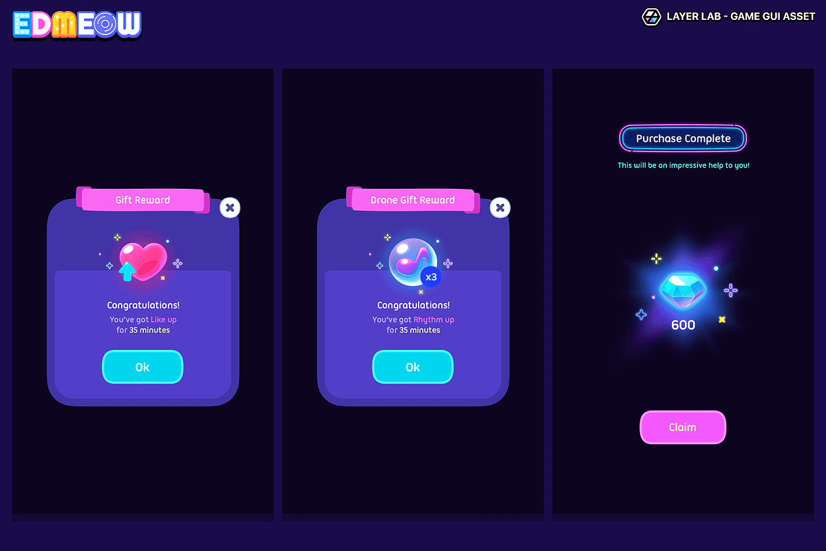 GUI - Neon2, an UI Kit Template by LAYERLAB (Photo 33 of 34)