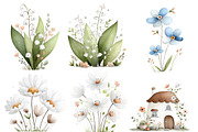 Watercolor Spring Clipart, an Illustration by Designworld (Thumbnail 5 of 7)