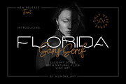Florida | Elegant Sans, a Sans Serif Font by Muntab_Art (Thumbnail 1 of 8)