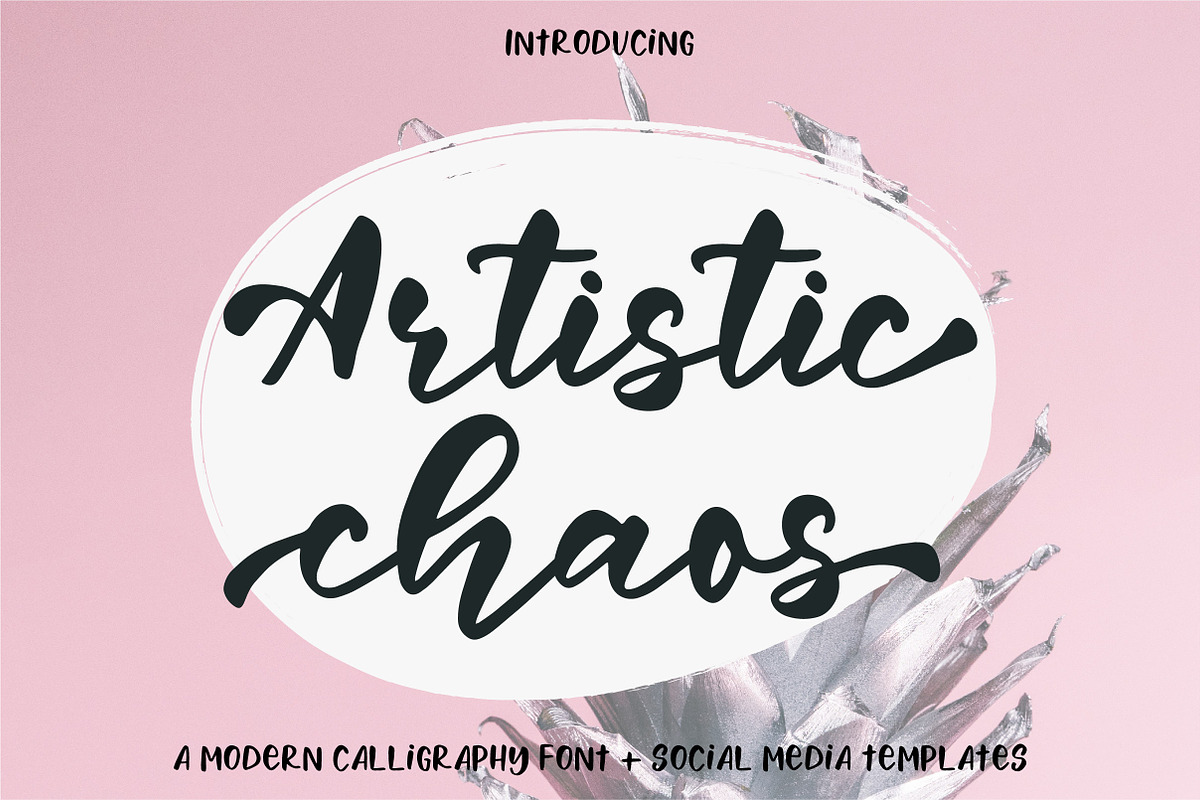 Artistic Chaos Font Duo + Bonus