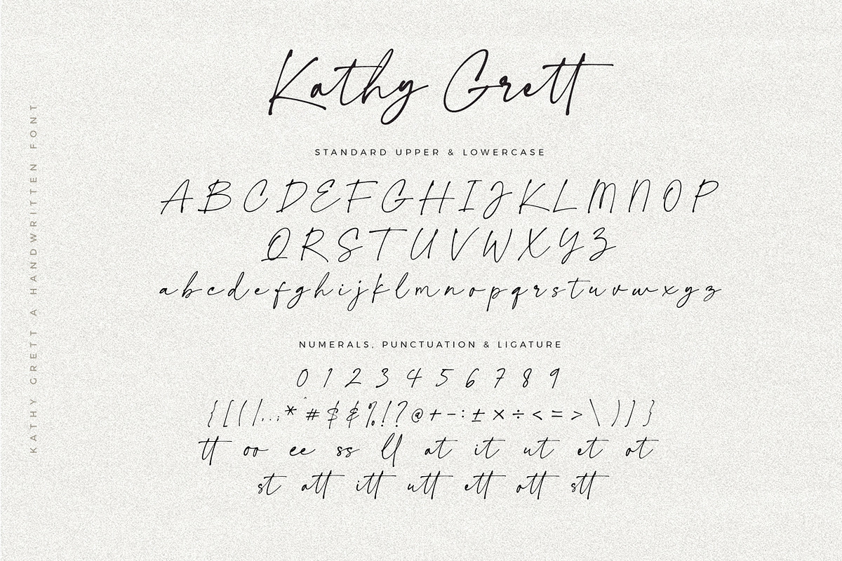 Kathy Grett Font, a Font by BodigStd (Photo 9 of 9)