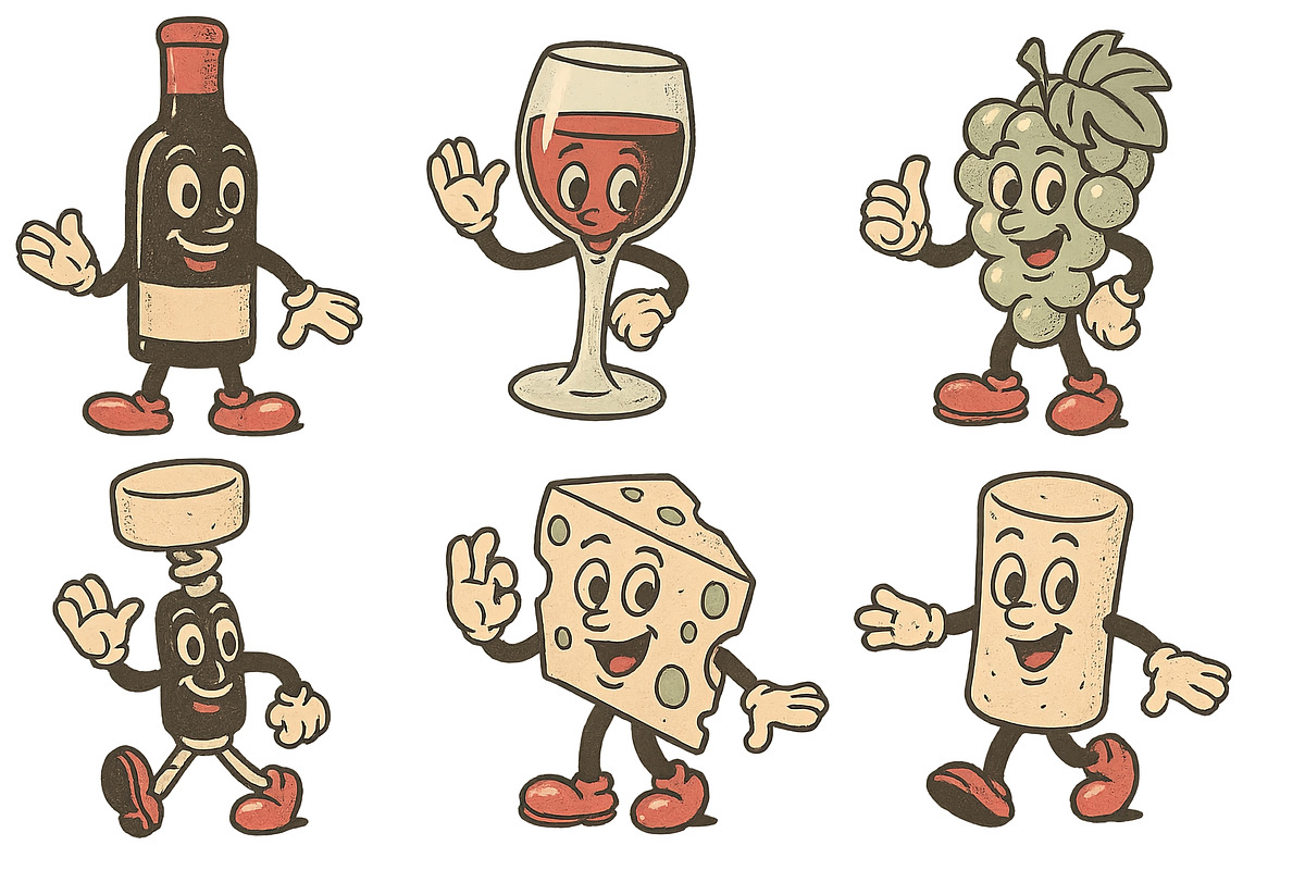 Animated illustration wine-themed vi, an Illustration by Dvoevnore photos