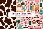 Country Christmas Seamless Patterns, a Pattern Graphic by Alanna Messina Design Co (Thumbnail 2 of 8)