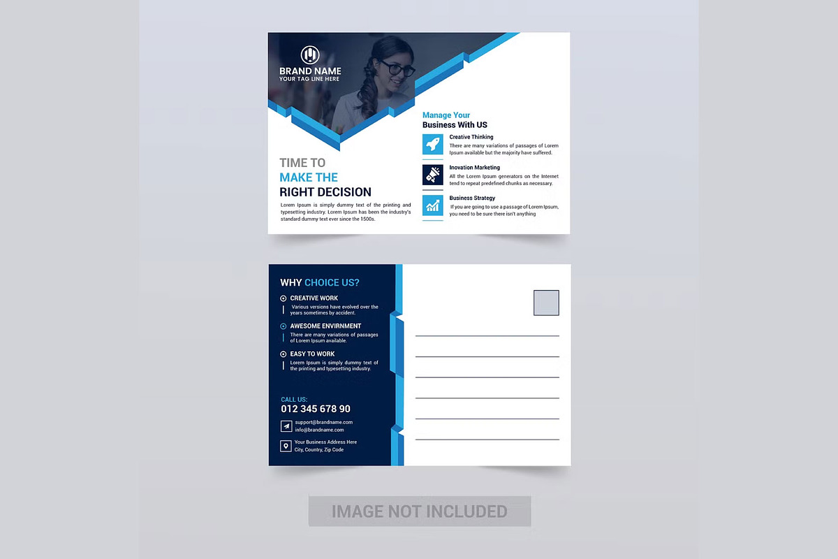 Post Card, a Card Template by thedesignsource (Photo 2 of 4)