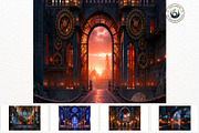 Glassborn Court Stained Backdrops, a Background Graphic by ThatsDesignArt (Thumbnail 8 of 15)