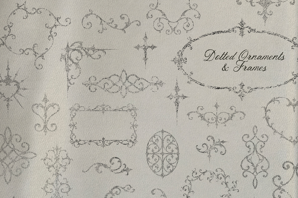 Gothic Chrome & Dotted Ornaments, an Object Graphic by Eva Gentle (Photo 11 of 12)