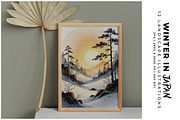 Winter in Japan, a Seasonal Illustration by Digital Art Creations (Thumbnail 6 of 7)