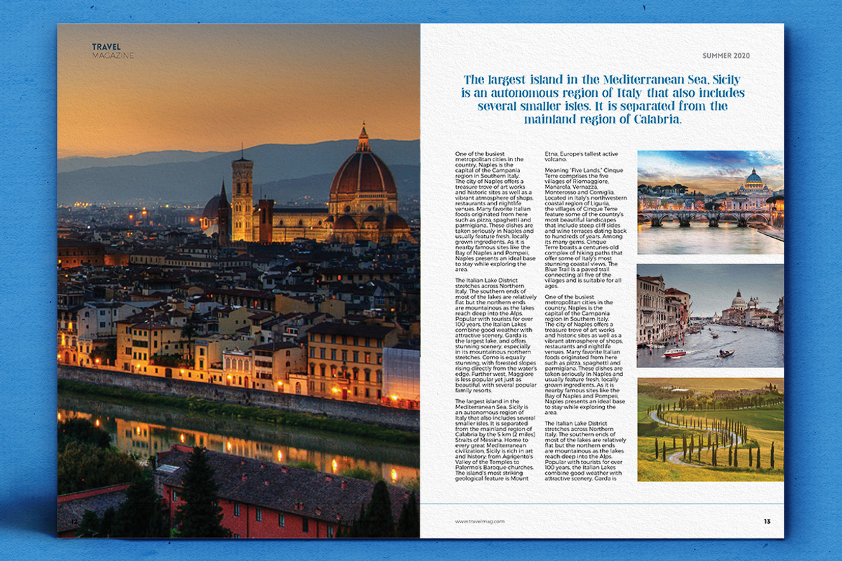 Travel Magazine, a Magazine Template by Boris Cupac (Photo 7 of 16)