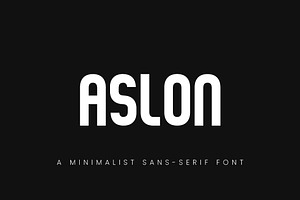 Aslon - Logo Font