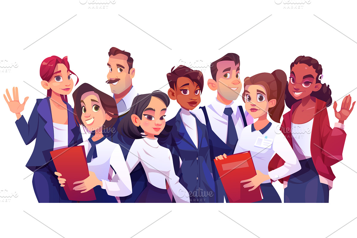 Business team group with diverse, a Person Illustration by art PVP - market