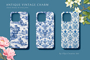 Toile de Jouy Print Design Patterns, a Pattern Graphic by Olya Creative (Thumbnail 6 of 24)