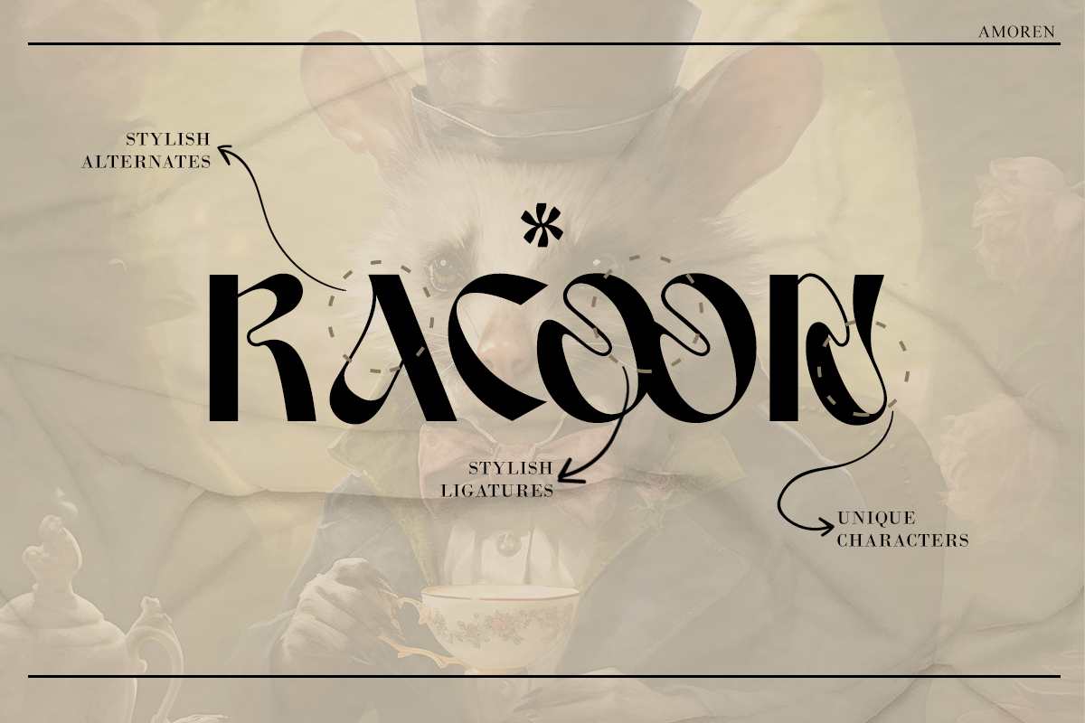 Amoren - Display Typeface, a Sans Serif Font by Say Studio (Photo 5 of 14)