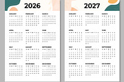 Wall Calendar 2024 to 2027 Template, a Stationery Template by MightyDesign (Thumbnail 4 of 7)
