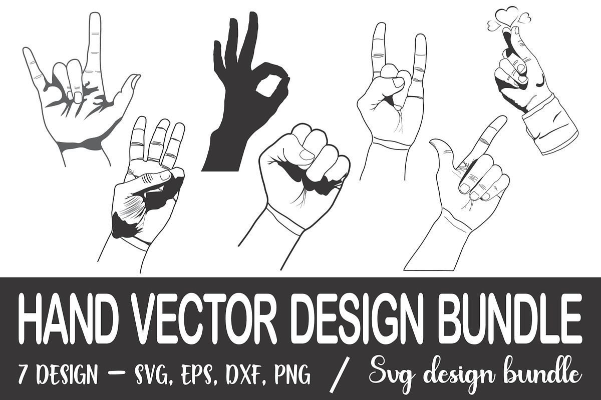 Hand Vector Design Bundle, an Illustration by Active Designers (Photo 1 of 8)
