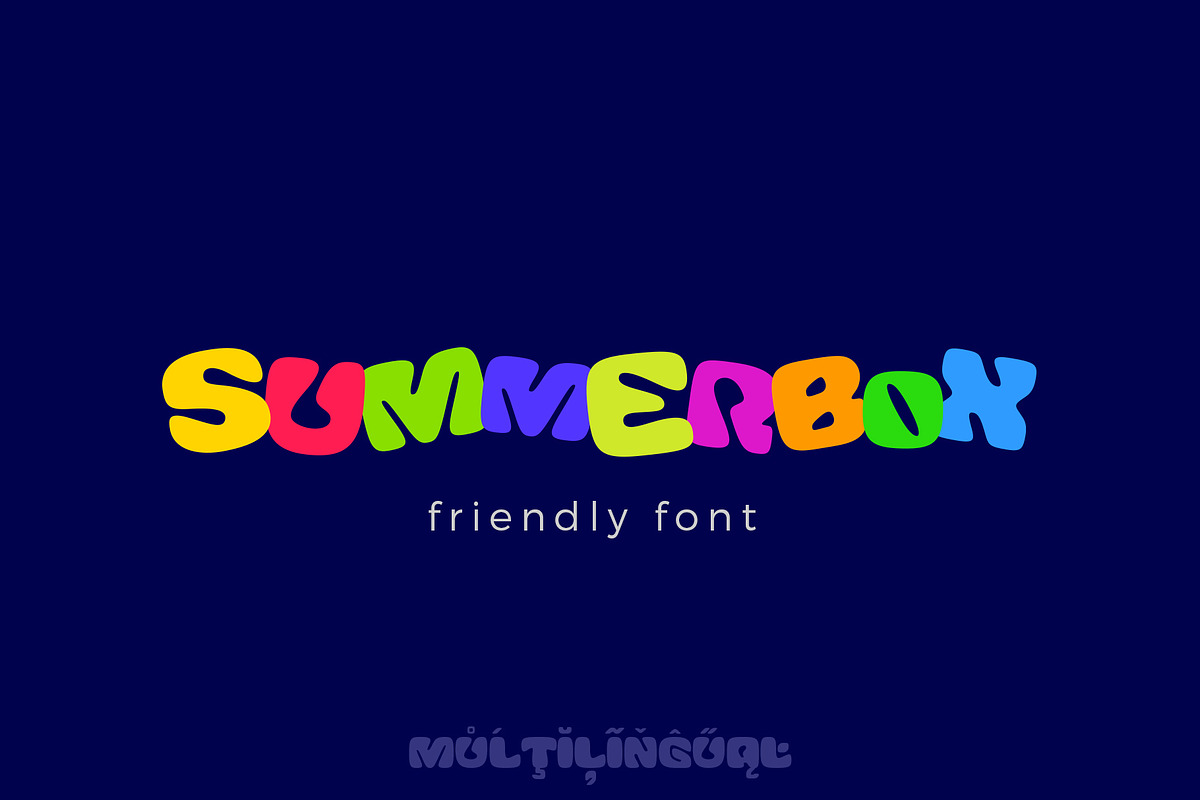 SummerBox, a Font by Sentavio (Photo 1 of 5)