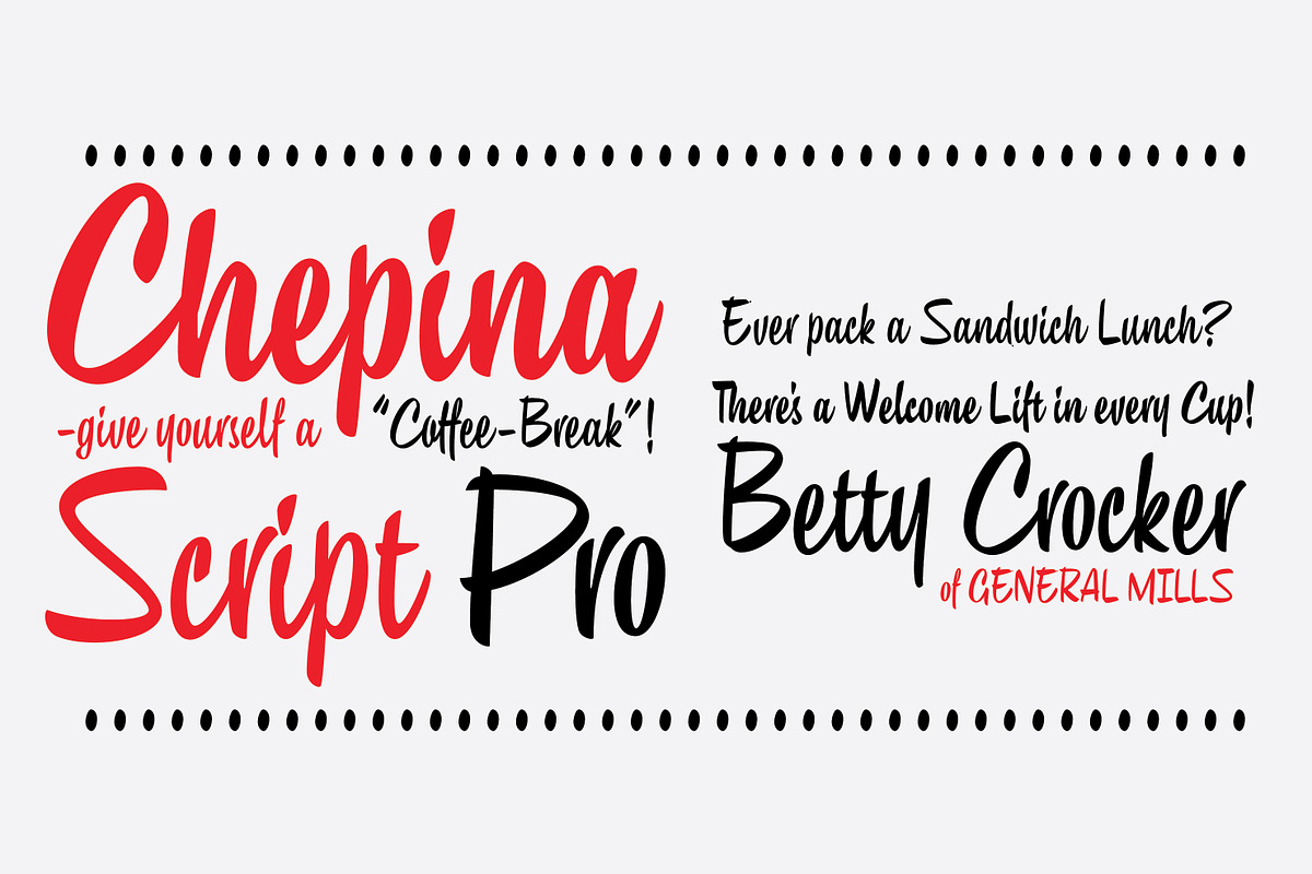 Chepina Script Font, a Script Font by Vastago Studio (Photo 10 of 13)