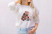 Santa Bicycle with Gifts Clipart Bun, an Illustration by SVGArt (Thumbnail 5 of 7)