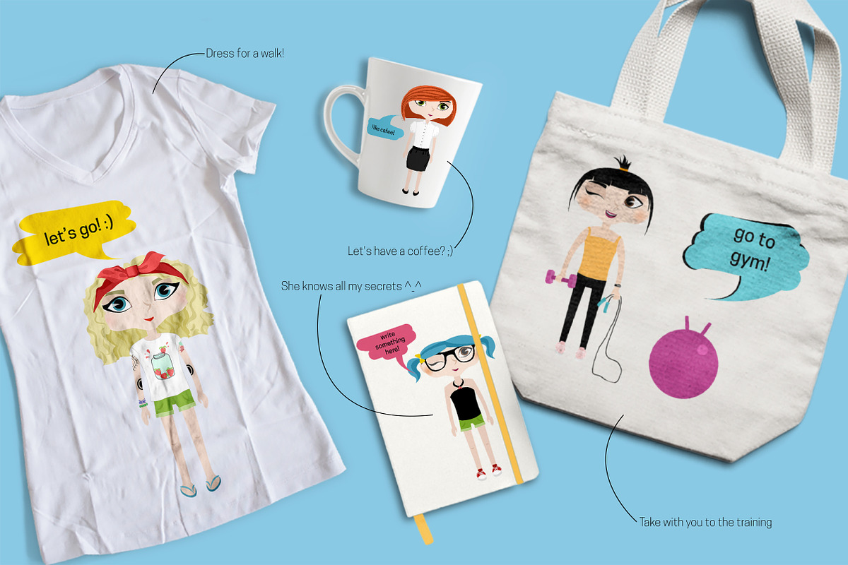 The Cute Girl Creator, a Decorative Illustration by Satika (Photo 12 of 13)