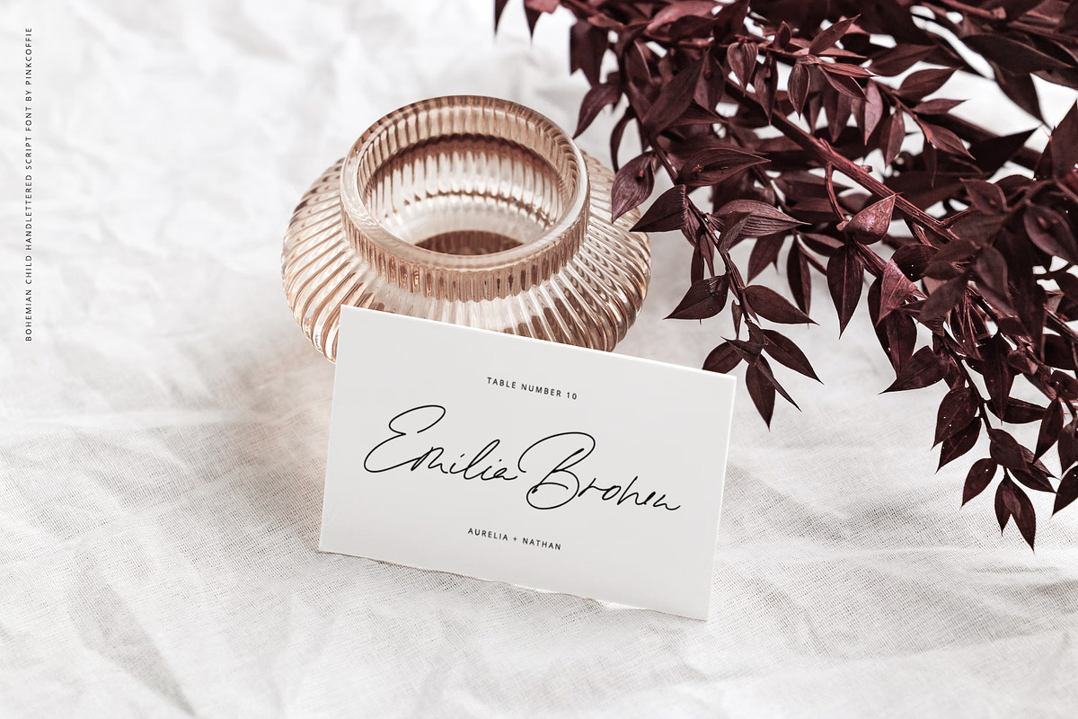Bohemian Child | Handwritten Script, a Script Font by Pink Coffie (Photo 20 of 36)