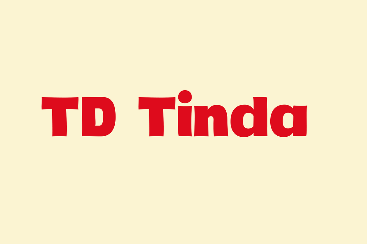 TD TINDA FONT, a Sans Serif Font by inucatapusan (Photo 2 of 9)