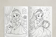 Magical Princess Coloring Book Vol44, a Person Illustration by ikarifq shop (Thumbnail 3 of 7)