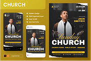 Sunday Church Flyer Set, a Flyer Template by Annora Studio (Thumbnail 1 of 6)