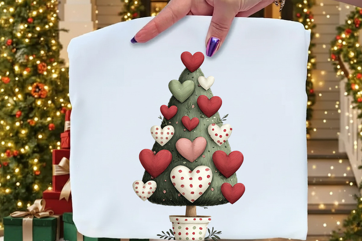 Cute Christmas Topiaries Tree, an Illustration by Craft Nest (Photo 8 of 11)