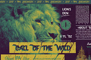 3 Craft Beer Labels - Print Ready, a Food Illustration by Aurum Creative (Thumbnail 4 of 5)