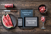 Iphone, Ipad and Chalkboard Mockup, an iPhone Mockup by mockupgeek (Thumbnail 2 of 4)