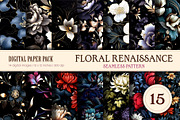 Floral Seamless Patterns 15., a Pattern Graphic by KENO Mascots (Thumbnail 1 of 4)