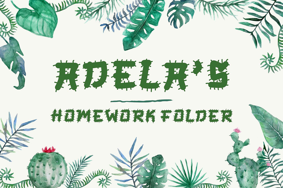 Sprinkle Cactus, a Font by Yoga Letter (Photo 2 of 6)