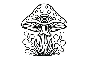 Mushroom with a single eye, a Nature Photo by ZinetroN