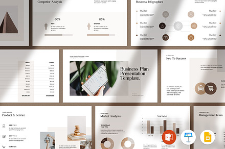 Business Plan PowerPoint Template, a Presentation Template by evgenystudio